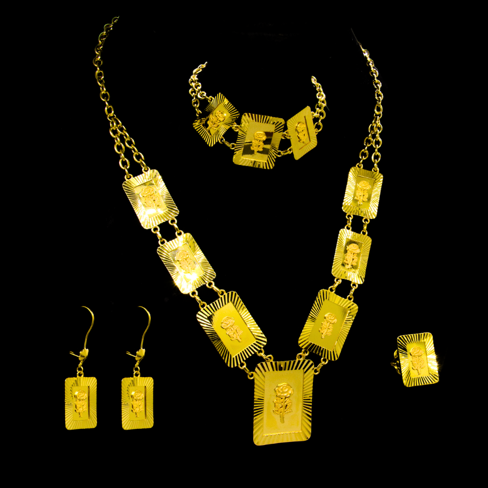 21K Gold Necklace Set